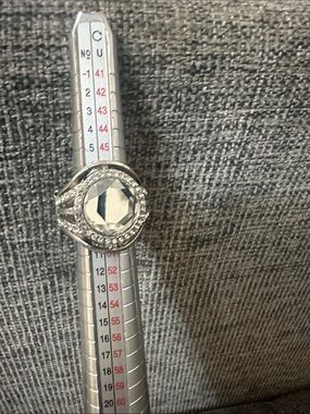 paparazzi Silver Clear Crystal Halo Cocktail Ring Bundle for discount